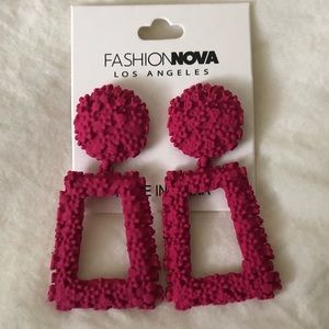 Never worn pink earrings